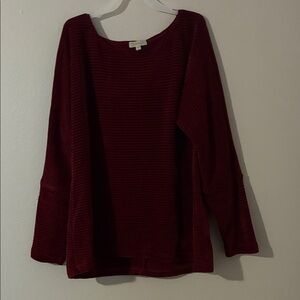 Chenault Deep Red Women's Sweater